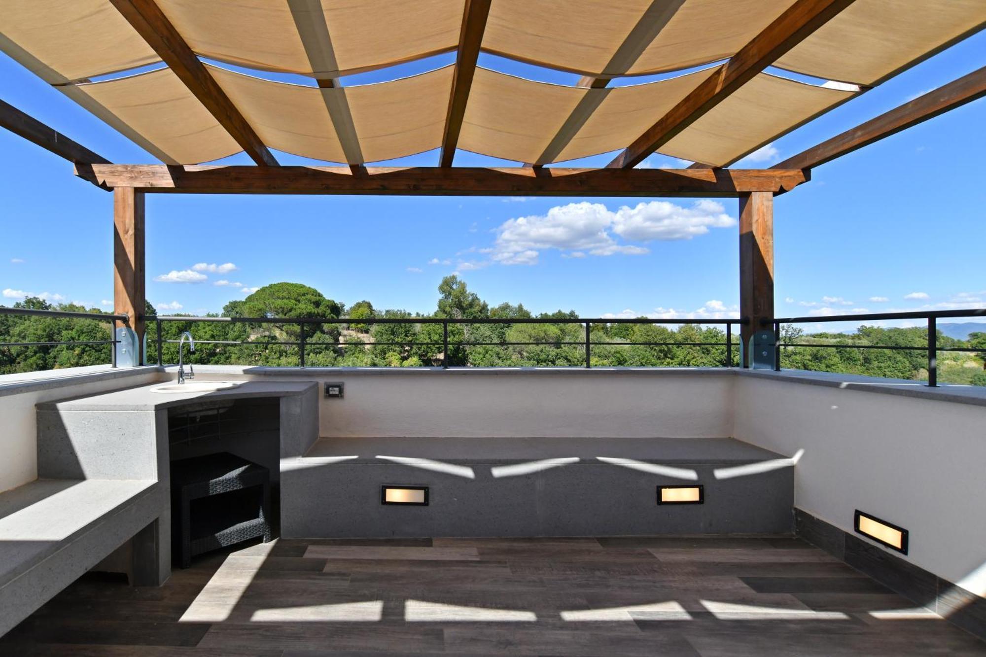 Epic Rooftop Terrace Overlooking Civita Valley Bagnoregio Exteriör bild